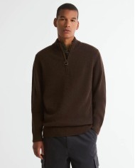 BARBOUR MAGLIA CON MEZZA ZIP HOLDEN