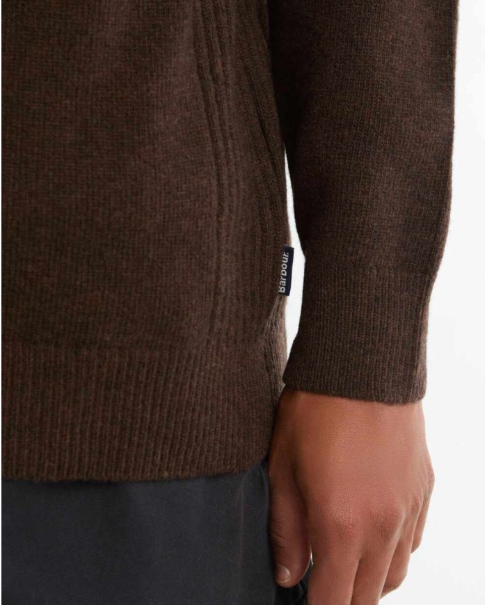 BARBOUR MAGLIA CON MEZZA ZIP HOLDEN
