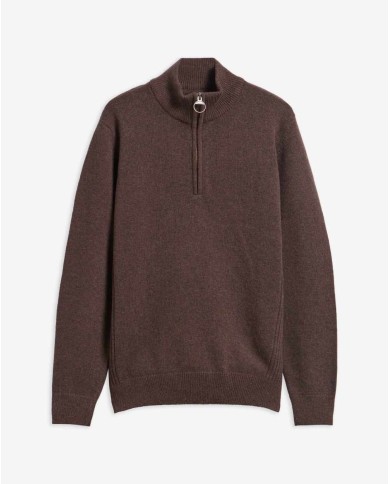 BARBOUR MAGLIA CON MEZZA ZIP HOLDEN