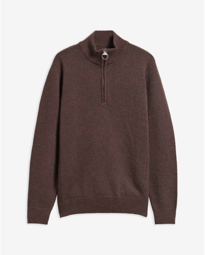 BARBOUR MAGLIA CON MEZZA ZIP HOLDEN
