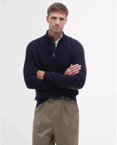 BARBOUR MAGLIA CON MEZZA ZIP HOLDEN