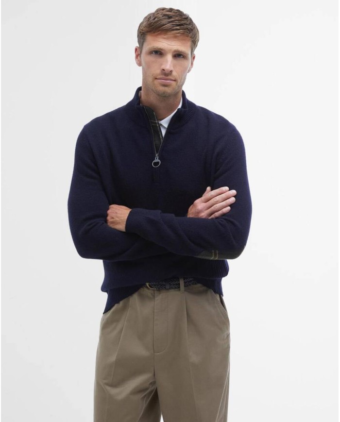 BARBOUR MAGLIA CON MEZZA ZIP HOLDEN