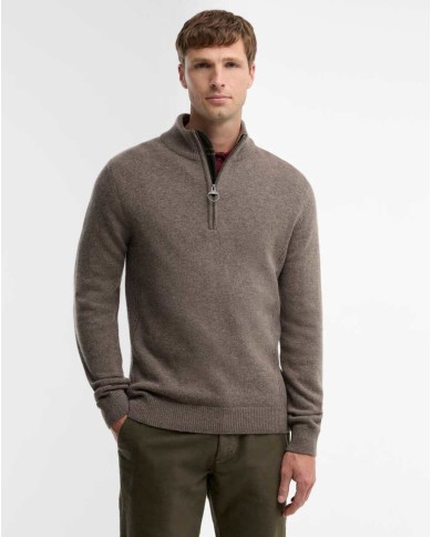 BARBOUR MAGLIA CON MEZZA ZIP HOLDEN