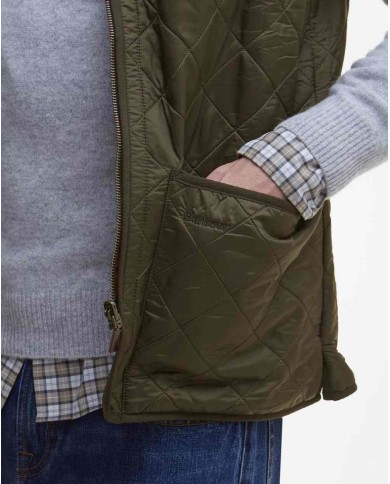 BARBOUR GILET TRAPUNTANTO CON ZIP POLARQUILT