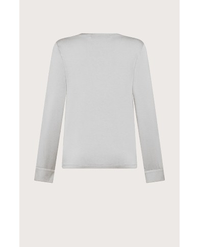 SEVENTY T-SHIRT A MANICHE LUNGHE DI SETA