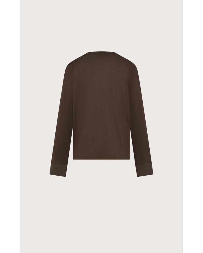 SEVENTY T-SHIRT A MANICHE LUNGHE DI SETA