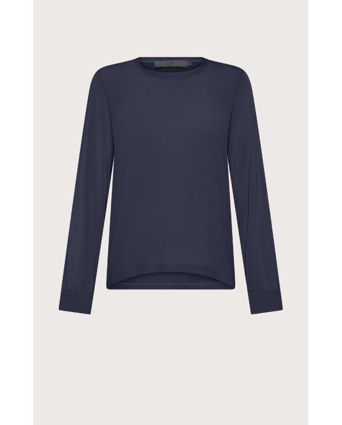 SEVENTY T-SHIRT A MANICHE LUNGHE DI SETA