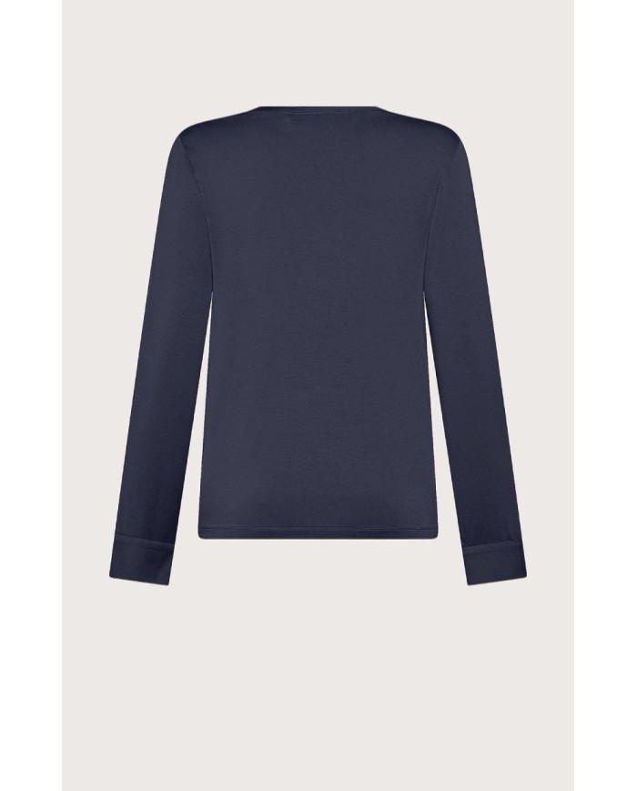 SEVENTY T-SHIRT A MANICHE LUNGHE DI SETA