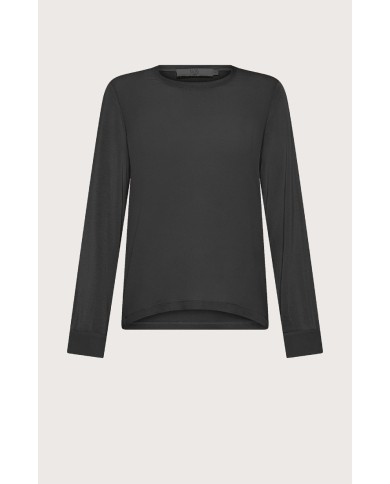 SEVENTY T-SHIRT A MANICHE LUNGHE DI SETA