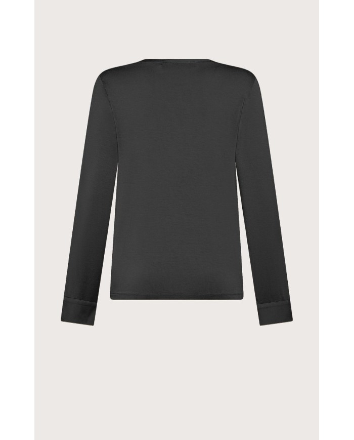 SEVENTY T-SHIRT A MANICHE LUNGHE DI SETA