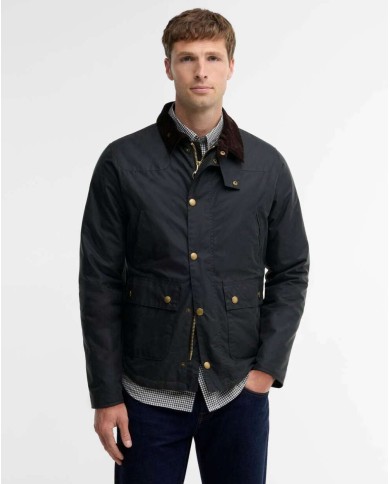 BARBOUR GIACCA IN COTONE CERATO REELIN