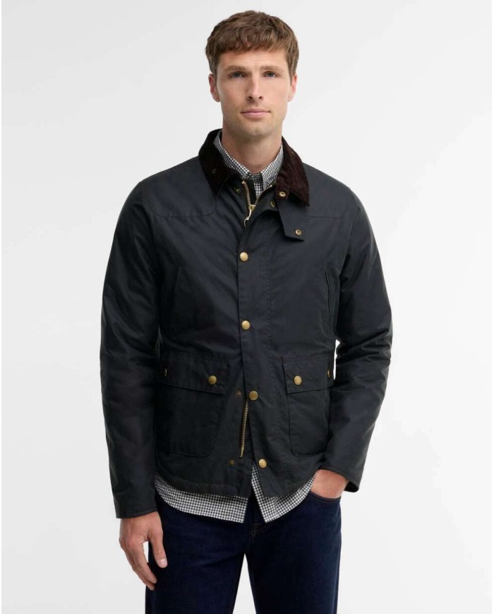 BARBOUR GIACCA IN COTONE CERATO REELIN