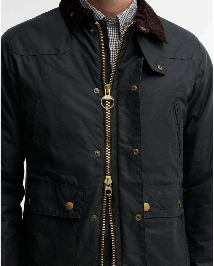 BARBOUR GIACCA IN COTONE CERATO REELIN