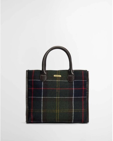 BARBOUR BORSA TOTE BARRHILL IN TARTAN