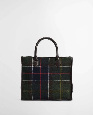 BARBOUR BORSA TOTE BARRHILL IN TARTAN