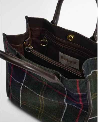BARBOUR BORSA TOTE BARRHILL IN TARTAN
