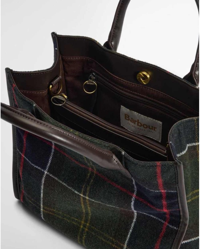 BARBOUR BORSA TOTE BARRHILL IN TARTAN