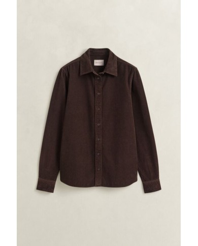 GANT CAMICIA IN VELLUTO A COSTE REGULAR