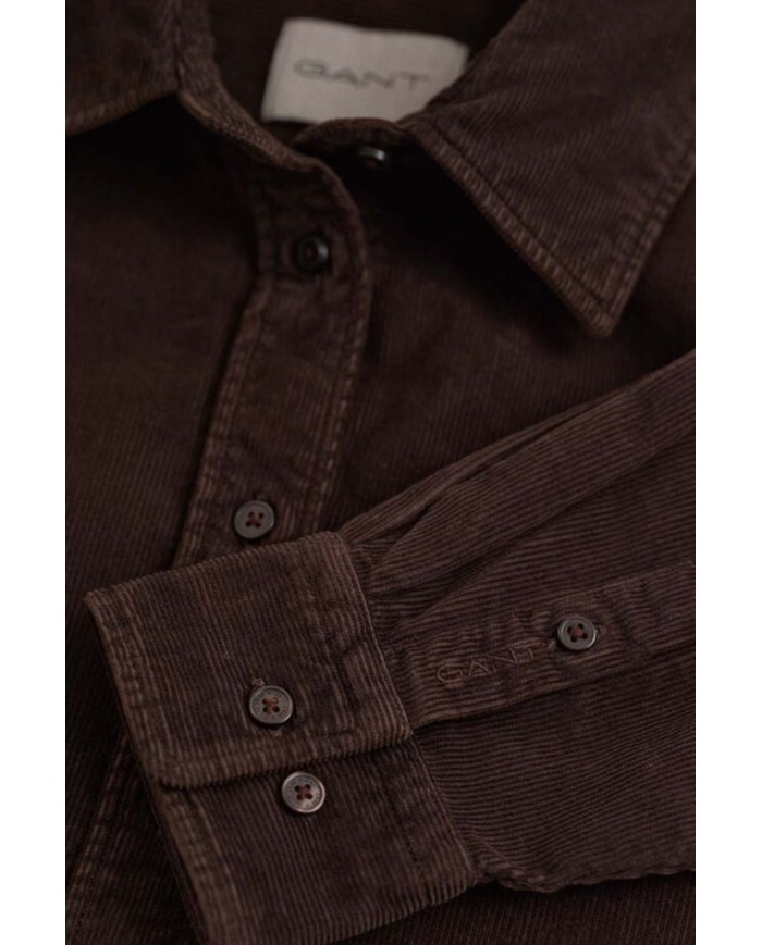 GANT CAMICIA IN VELLUTO A COSTE REGULAR