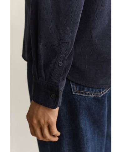 GANT CAMICIA IN VELLUTO A COSTE REGULAR