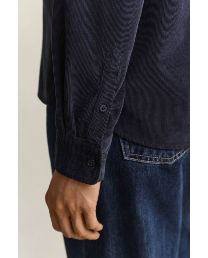 GANT CAMICIA IN VELLUTO A COSTE REGULAR