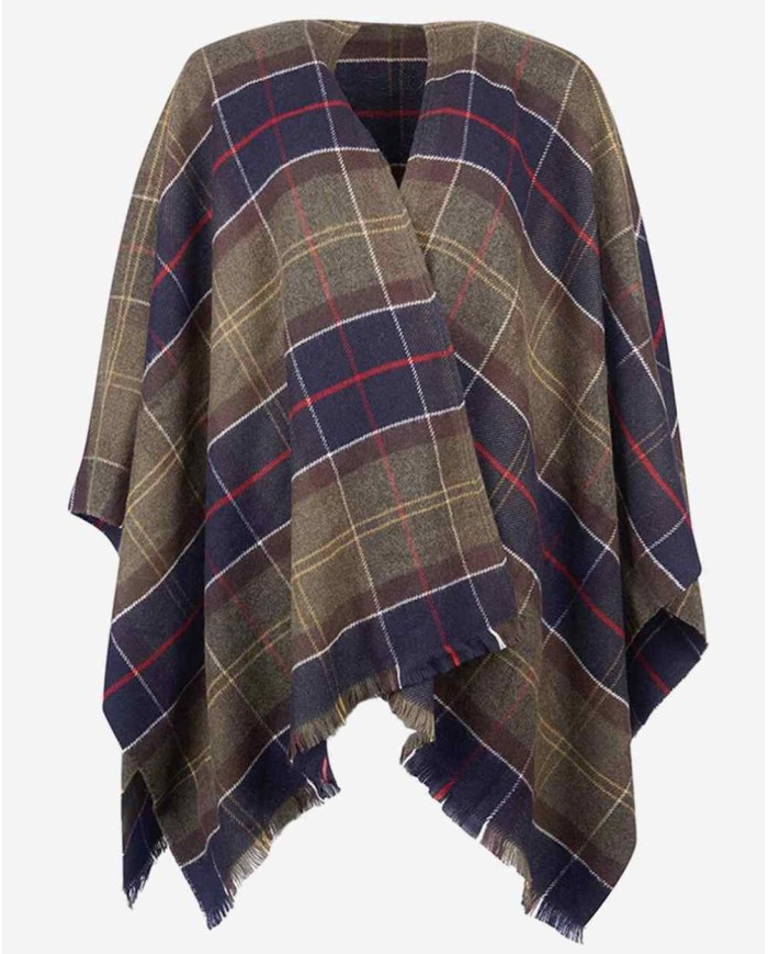 BARBOUR MANTELLA STAFFIN TARTAN SERAPE