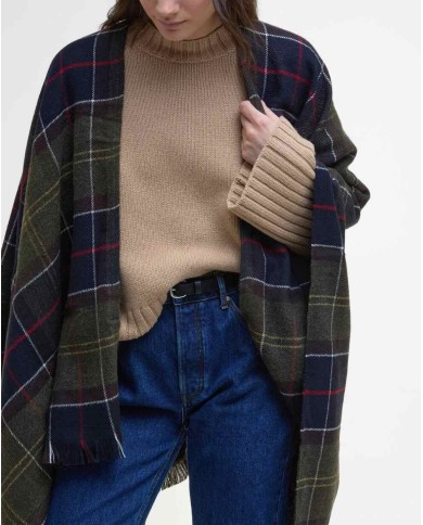 BARBOUR MANTELLA STAFFIN TARTAN SERAPE