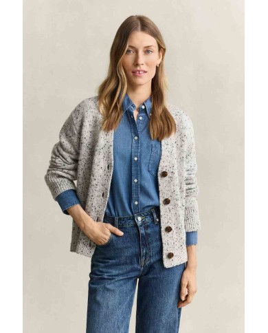 GANT CARDIGAN IN MISTO LANA NEPPS