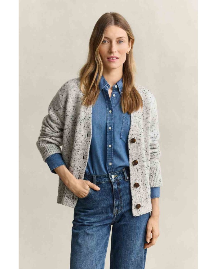 GANT CARDIGAN IN MISTO LANA NEPPS