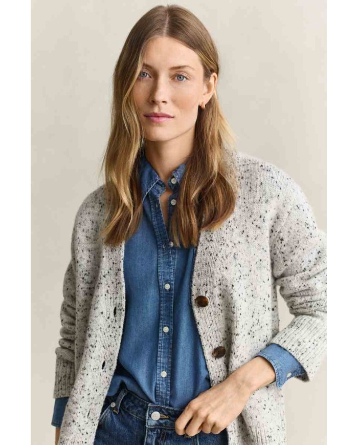 GANT CARDIGAN IN MISTO LANA NEPPS