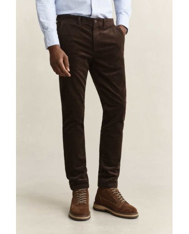 GANT PANTALONE CHINO IN VELLUTO A COSTE SLIM
