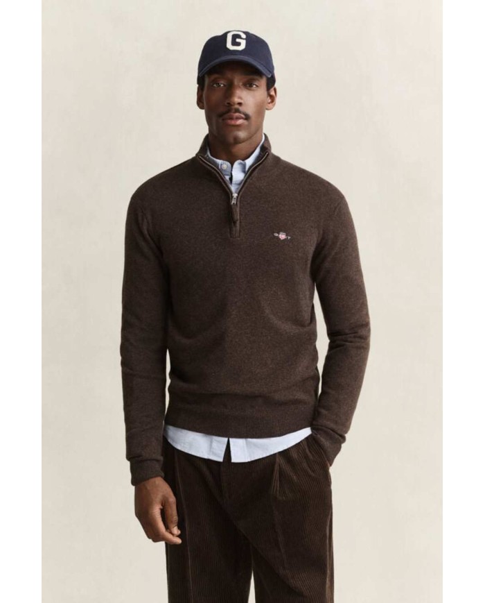 GANT MAGLIA IN LANA DAGNELLO CON ZIP CORTA