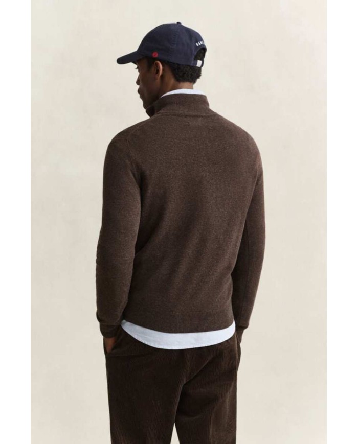 GANT MAGLIA IN LANA DAGNELLO CON ZIP CORTA