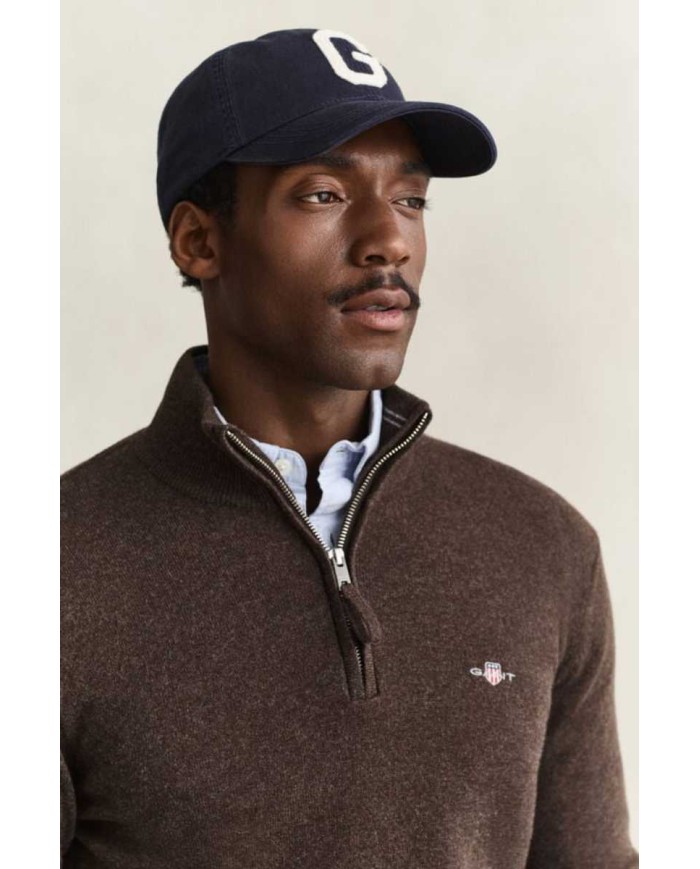 GANT MAGLIA IN LANA DAGNELLO CON ZIP CORTA