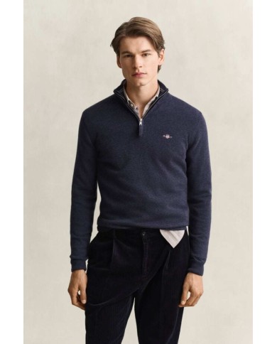 GANT MAGLIA IN LANA DAGNELLO CON ZIP CORTA