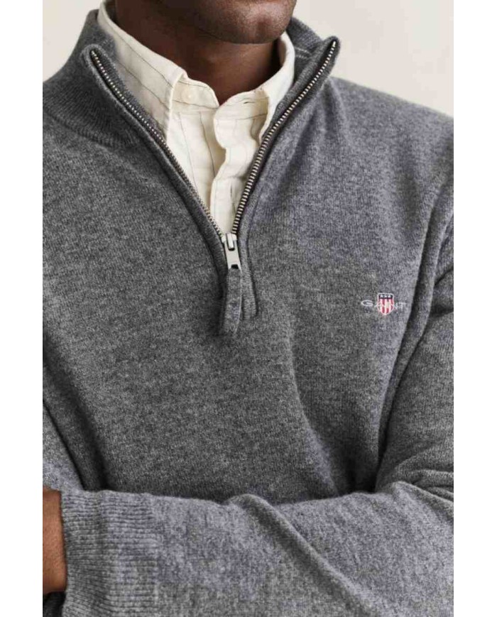 GANT MAGLIA IN LANA DAGNELLO CON ZIP CORTA