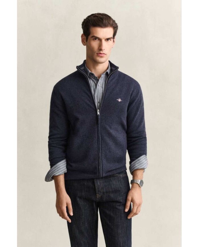 GANT CARDIGAN CON ZIP IN LANA DAGNELLO
