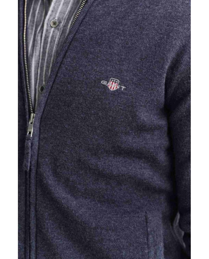 GANT CARDIGAN CON ZIP IN LANA DAGNELLO