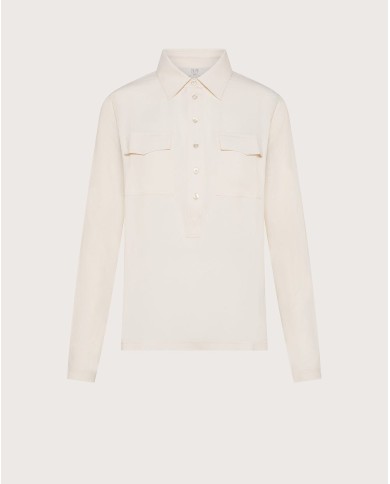 SEVENTY VENEZIA BLUSA IN JERSEY E VISCOSA
