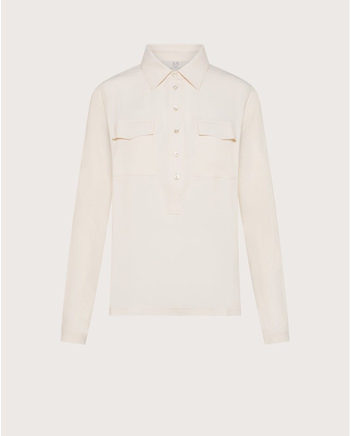 SEVENTY VENEZIA BLUSA IN JERSEY E VISCOSA