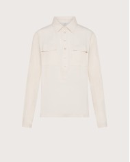 SEVENTY VENEZIA BLUSA IN JERSEY E VISCOSA
