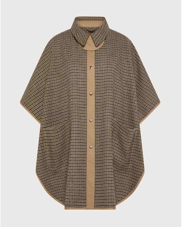 SEVENTY VENEZIA PONCHO FANTASIA PIE DE POULE