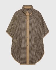 SEVENTY VENEZIA PONCHO FANTASIA PIE DE POULE