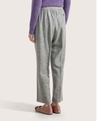 SEVENTY VENEZIA PANTALONE IN LANA EFFETTO FELTRO FANTASIA