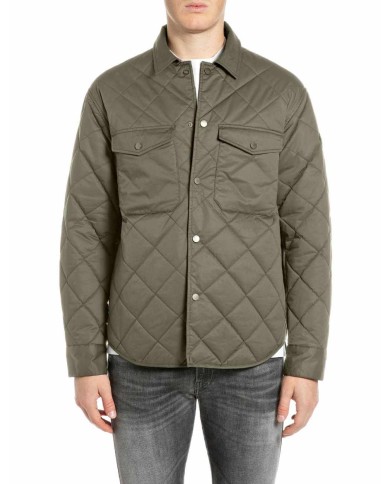 REPLAY GIACCA COMFORT COMPACT IN COTONE