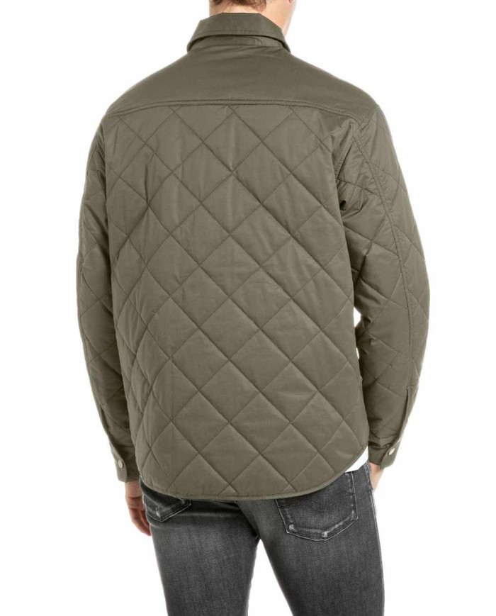 REPLAY GIACCA COMFORT COMPACT IN COTONE