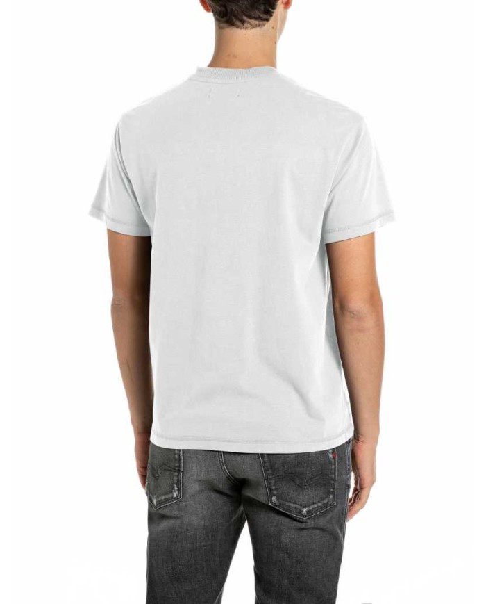 REPLAY MAGLIETTA REGULAR FIT CON RICAMO R