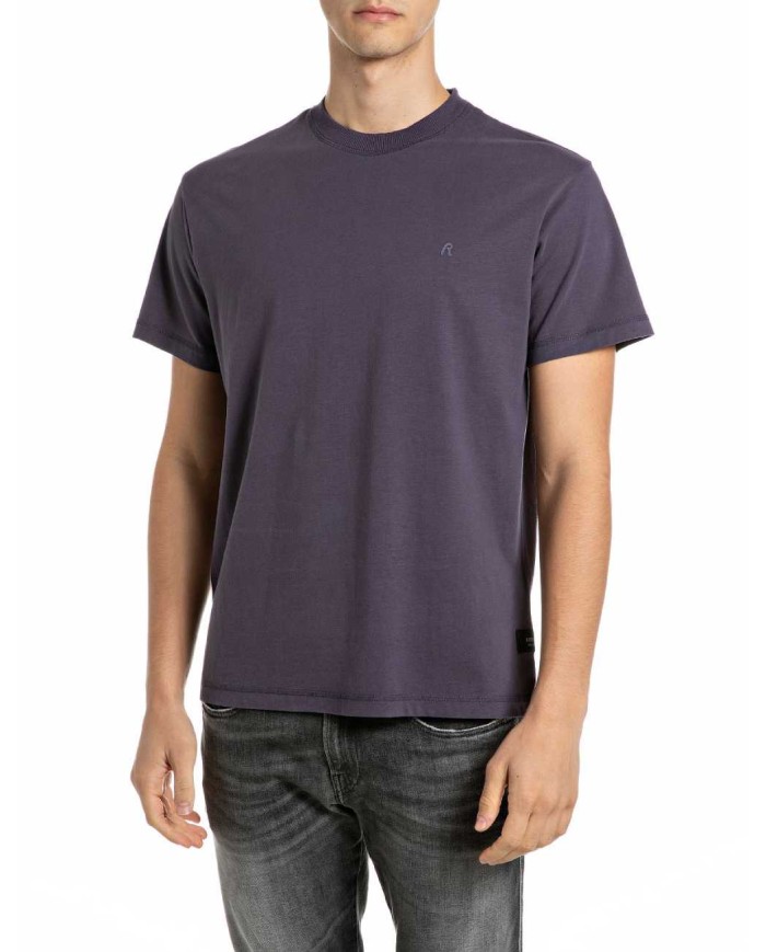 REPLAY MAGLIETTA REGULAR FIT CON RICAMO R
