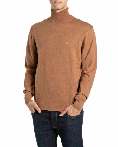 REPLAY MAGLIONE DOLCEVITA IN COTONE E CASHMERE