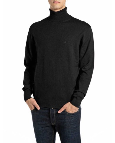 REPLAY MAGLIONE DOLCEVITA IN COTONE E CASHMERE